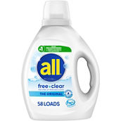All Free and Clear Liquid Detergent 88 oz.