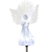Alpine 37 in. H Solar Angel Garden Stakes with Fiber Optic Wings and LED Lights