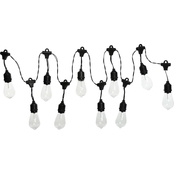 Alpine 93 in. Indoor/Outdoor 10 Edison Bulb Hanging String Lights with Timer
