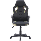 Corliving Mad Dog Black and Camo Gaming Chair