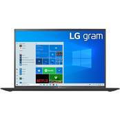LG Gram 16 in. Intel Evo Core i7 2.8GHz 16GB RAM 256GB SSD Ultra Light Slim Laptop