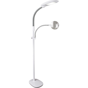 Ottlite Dimmable LED Floor Lamp with Magnification