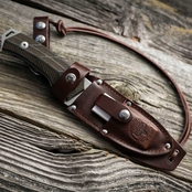 Woox Rock 62 Genuine Leather Fixed Blade Knife Sheath
