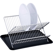 Real Home Innovations Folding Dish Rack with Drainboard