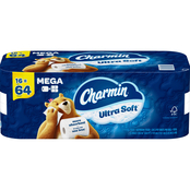 Charmin Ultra Soft Mega Roll Toilet Paper 16 pk.