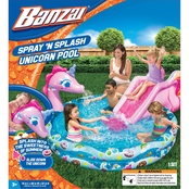Banzai Spray 'N Splash 60 in. Unicorn Pool