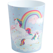 Allure Unicorn and Rainbow Wastebasket