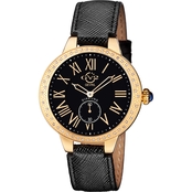 Gevril Women's GV2 Astor Diamond Calfskin Leather 40mm Watch 9112