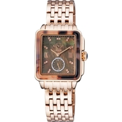 Gevril Women's GV2 Bari Mother of Pearl Dial Swiss Quartz Diamond Watch