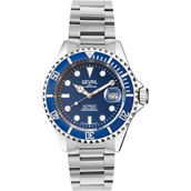 Gevril Men's Wall Street Blue Dial Stainless Steel Watch 4851A