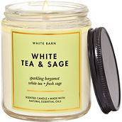 Bath & Body Works White Tea and Sage Single Wick Candle