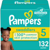 Pampers Swaddlers Diapers Size 5 (27+ lb.) 132 ct.