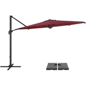CorLiving PPU-540-Z1 11.5 ft. Deluxe Offset Patio Umbrella and Base