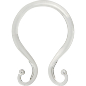 Kenney Shower Curtain Double Hooks Set of 12