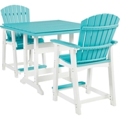 Signature Design by Ashley Eisely Outdoor Counter Height Table Set 3 pc.