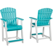 Signature Design by Ashley Eisely Outdoor Counter Height Barstool 2 pk.