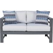 Signature Design by Ashley Amora Collection Outdoor Loveseat with Cushion