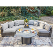 Signature Design by Ashley Harbor Court 4 pc. Outdoor Set with Firepit Table