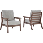 Emmeline Outdoor Lounge Chair 2 pc. Set