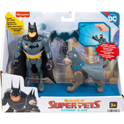 Fisher-Price DC League of Super-Pets Batman and Ace Action Figures