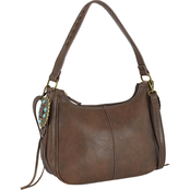 Justin Textured Hobo Bag with Anti Brass Conchos