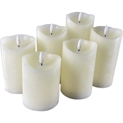 Simply Perfect Ivory Flameless LED Pillar Candles 6 pk.