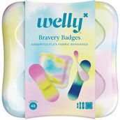 Welly Bravery Badges Colorwash Fabric Bandages 48 ct.