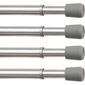 Kenney Fast Fit No Tools 7/16 in. Spring Tension Rod 4 pk.