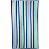 Simply Perfect Dobby Beach Towel, Blue and White