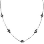 James Avery Sterling Silver Margarita Flower Necklace