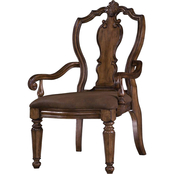 Accentrics Home San Mateo Carved Back Arm Chair
