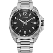 Citizen Men's Eco-Drive Sport Luxury Silver Tone Bracelet Watch AW1720-51E