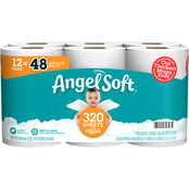 Angel Soft Toilet Paper, Mega Roll 12 pk.