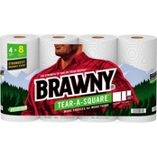 Brawny Tear-A-Square Double Roll Paper Towels 4 pk.