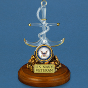 Glass Baron U.S. Navy Anchor (Veteran) Figurine