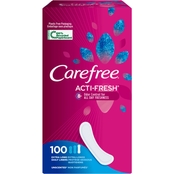 Carefree Acti-Fresh Pantiliners Extra Long Flat 100 ct.