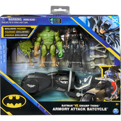 DC Comics Batman vs. Swamp Thing Armory Attack Batcycle Set