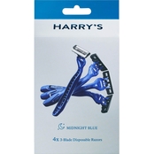 Harry's Dark Blue Disposable Razors 4 ct.
