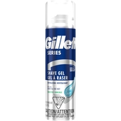 Gillette Series Revitalizing Sensitive Skin Men's Shaving Gel with Green Tea 7 oz.