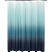 Allure Ombre Sparkle Shower Curtain, Blue