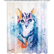 Allure Water Kitten Shower Curtain