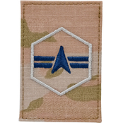 Space Force Chevron (Enlisted) SPC3 (E-3) with Hook & Loop (OCP)