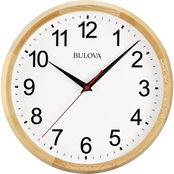 Bulova The Naturalist Battery Powered Wall Clock C4889
