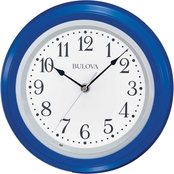 Bulova Beacon Battery Powered Wall Clock C4893