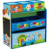 Delta Children CoComelon 6 Bin Design and Store Toy Organizer