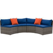 CorLiving Parksville Patio Sectional Bench Set