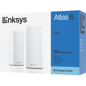 Linksys MX2002 Atlas 6 Dual Band WiFi 6 Mesh Router 2 pk.