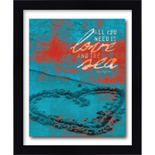 Courtside Market All You Need is Love and the Sea 8 in. x 10 in. Framed Wall Art