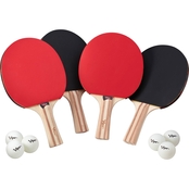 Viper Two Star Tennis Table 4 Rackets and 6 Balls Set