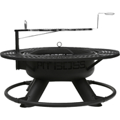 Dansons Pit Boss Cowboy 2 in 1 Outdoor Wood Fire Pit Grill